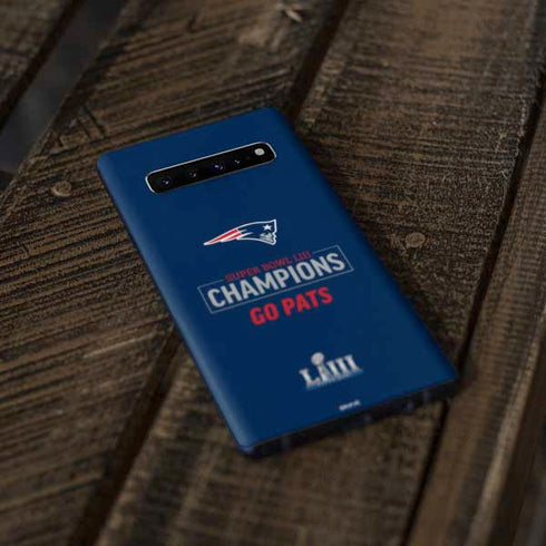 NFL Super Bowl LIII Champions Go Pats Galaxy S10 Skin