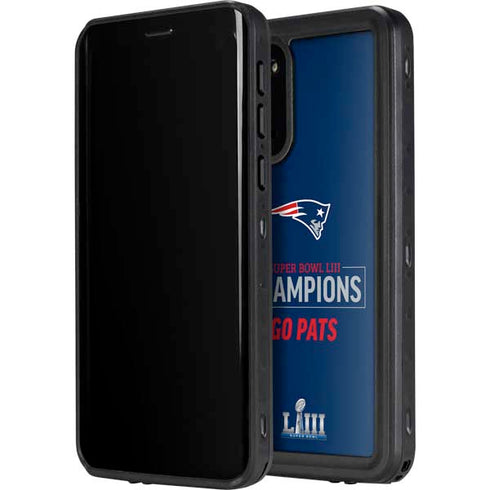 NFL Super Bowl LIII Champions Go Pats Galaxy S20 Plus Waterproof Case