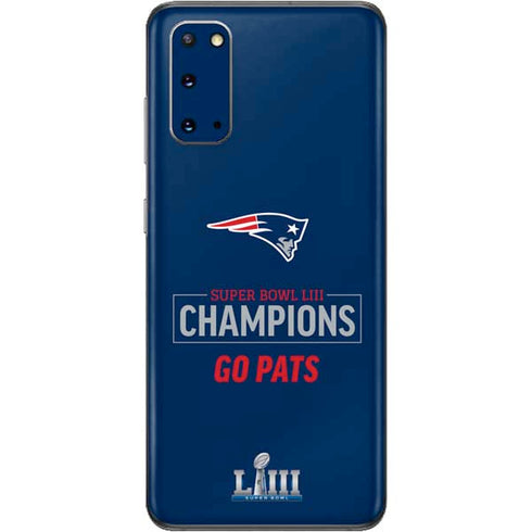 NFL Super Bowl LIII Champions Go Pats Galaxy S20 Skin