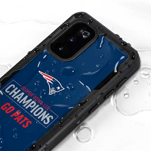 NFL Super Bowl LIII Champions Go Pats Galaxy S20 Waterproof Case