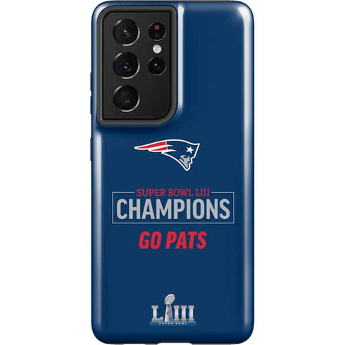 NFL Super Bowl LIII Champions Go Pats Galaxy S21 Ultra 5G Pro Case