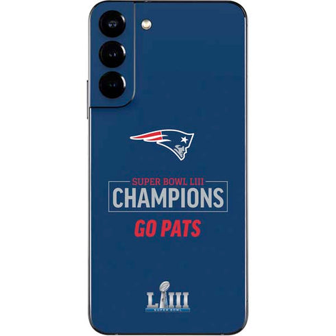 NFL Super Bowl LIII Champions Go Pats Galaxy S22 Plus Skin