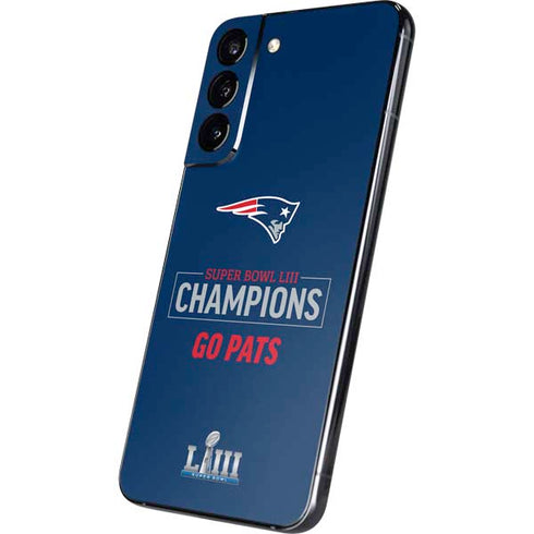 NFL Super Bowl LIII Champions Go Pats Galaxy S22 Plus Skin