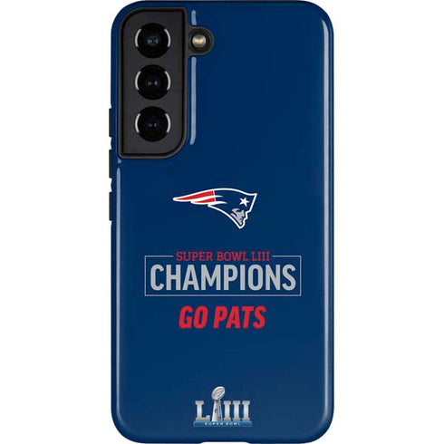 NFL Super Bowl LIII Champions Go Pats Galaxy S22 Pro Case