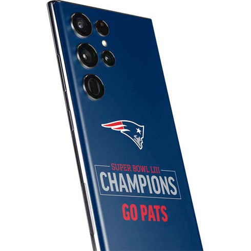 NFL Super Bowl LIII Champions Go Pats Galaxy S22 Ultra Skin