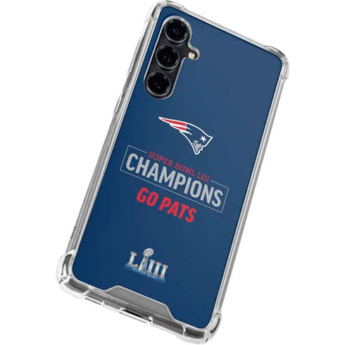 NFL Super Bowl LIII Champions Go Pats Galaxy S23 FE Clear Case