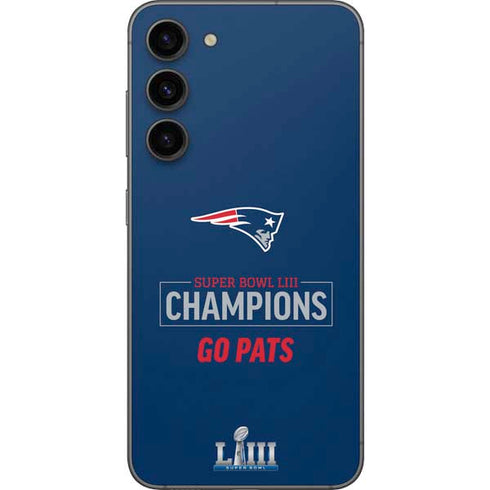 NFL Super Bowl LIII Champions Go Pats Galaxy S23 Plus Skin