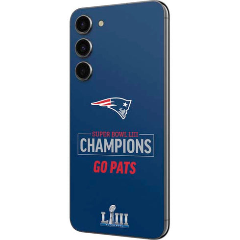NFL Super Bowl LIII Champions Go Pats Galaxy S23 Plus Skin