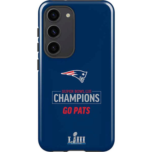 NFL Super Bowl LIII Champions Go Pats Galaxy S23 Pro Case