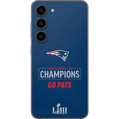 NFL Super Bowl LIII Champions Go Pats Galaxy S23 Skin