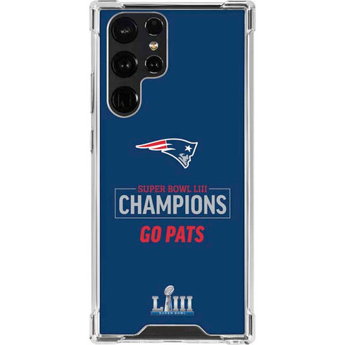 NFL Super Bowl LIII Champions Go Pats Galaxy S23 Ultra Clear Case