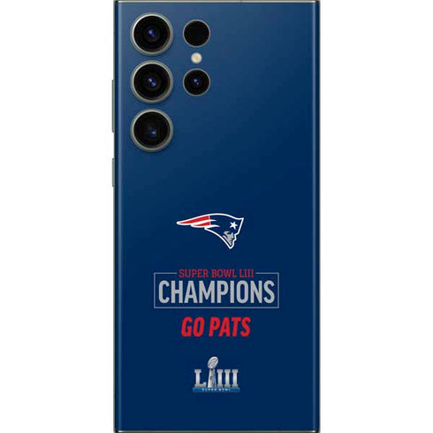 NFL Super Bowl LIII Champions Go Pats Galaxy S23 Ultra Skin