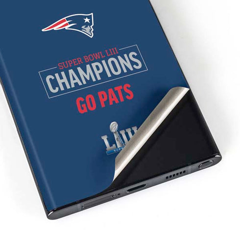 NFL Super Bowl LIII Champions Go Pats Galaxy S23 Ultra Skin