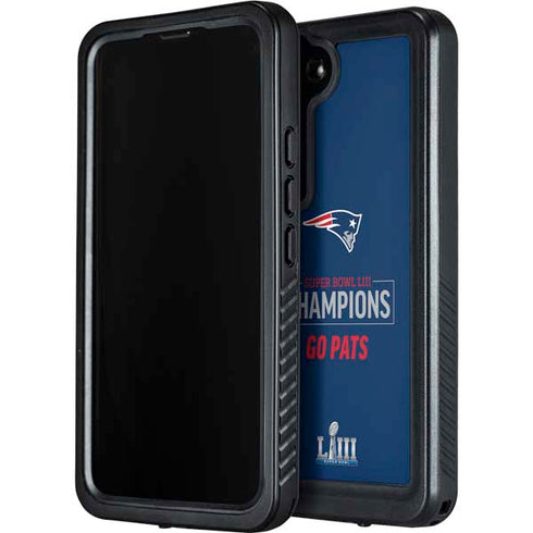 NFL Super Bowl LIII Champions Go Pats Galaxy S23 Waterproof Case