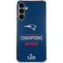 NFL Super Bowl LIII Champions Go Pats Galaxy S24 Plus Clear Case