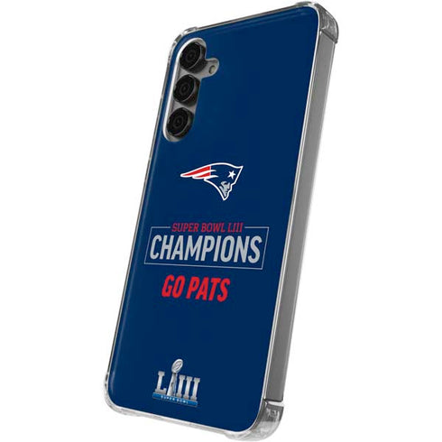 NFL Super Bowl LIII Champions Go Pats Galaxy S24 Plus Clear Case
