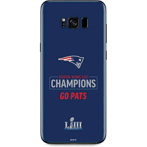 NFL Super Bowl LIII Champions Go Pats Galaxy S8 Plus Skin
