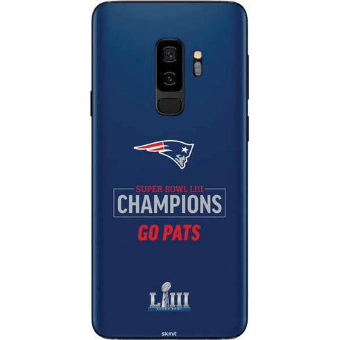NFL Super Bowl LIII Champions Go Pats Galaxy S9 Plus Skin