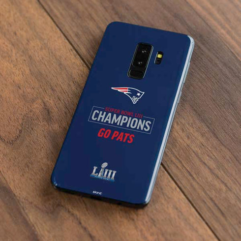 NFL Super Bowl LIII Champions Go Pats Galaxy S9 Plus Skin