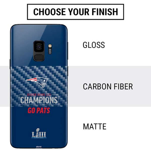 NFL Super Bowl LIII Champions Go Pats Galaxy S9 Skin