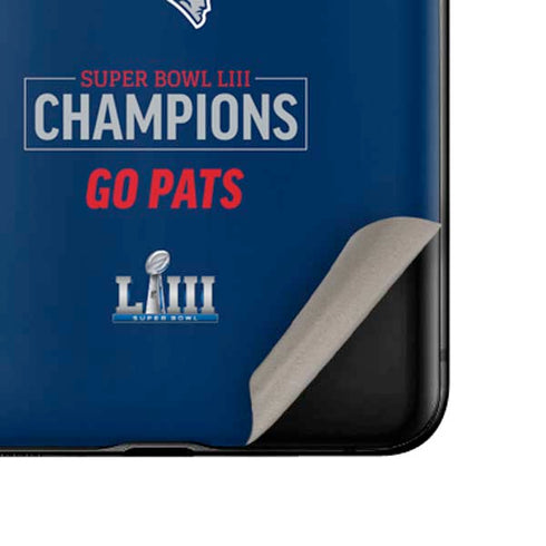 NFL Super Bowl LIII Champions Go Pats Galaxy Z Flip Skin