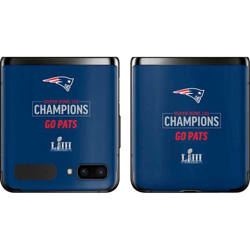 NFL Super Bowl LIII Champions Go Pats Galaxy Z Flip Skin