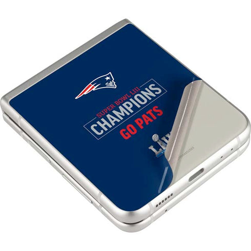NFL Super Bowl LIII Champions Go Pats Galaxy Z Flip3 5G Skin