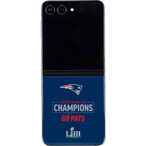 NFL Super Bowl LIII Champions Go Pats Galaxy Z Flip5 5G Skin