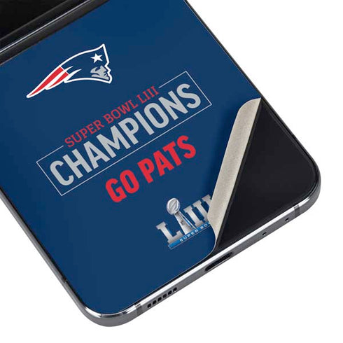 NFL Super Bowl LIII Champions Go Pats Galaxy Z Flip5 5G Skin