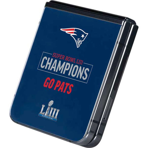 NFL Super Bowl LIII Champions Go Pats Galaxy Z Flip5 5G Skin