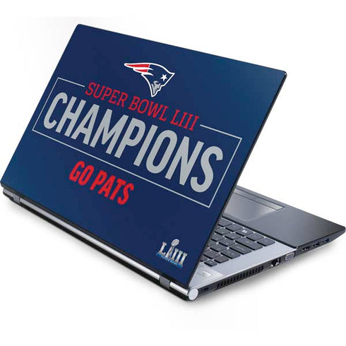 NFL Super Bowl LIII Champions Go Pats Generic Laptop Skin