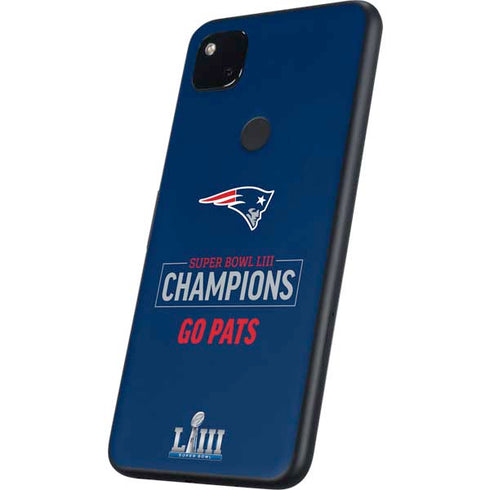 NFL Super Bowl LIII Champions Go Pats Google Pixel 4a Skin
