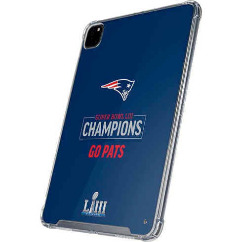 NFL Super Bowl LIII Champions Go Pats iPad Pro 12.9in (2020) Clear Case
