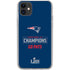 NFL Super Bowl LIII Champions Go Pats iPhone 11 Clear Case
