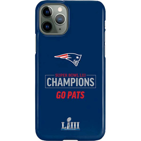 NFL Super Bowl LIII Champions Go Pats iPhone 11 Pro Lite Case