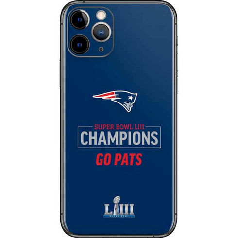 NFL Super Bowl LIII Champions Go Pats iPhone 11 Pro Skin