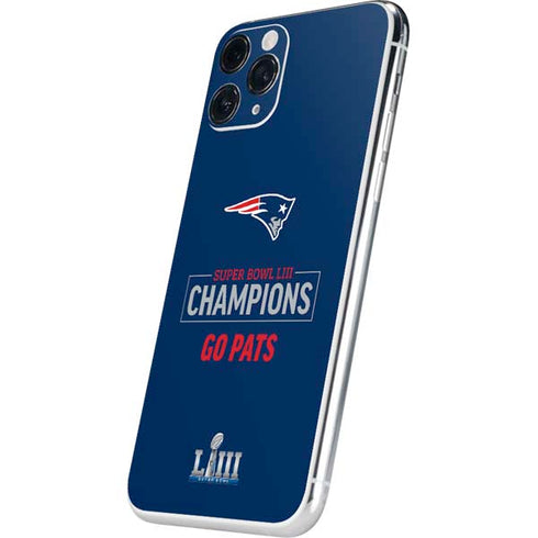 NFL Super Bowl LIII Champions Go Pats iPhone 11 Pro Skin