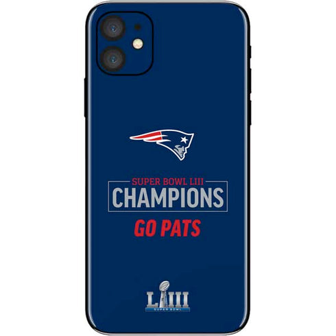 NFL Super Bowl LIII Champions Go Pats iPhone 11 Skin