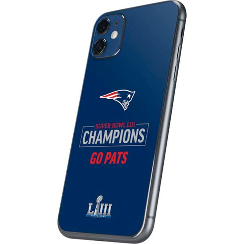 NFL Super Bowl LIII Champions Go Pats iPhone 11 Skin
