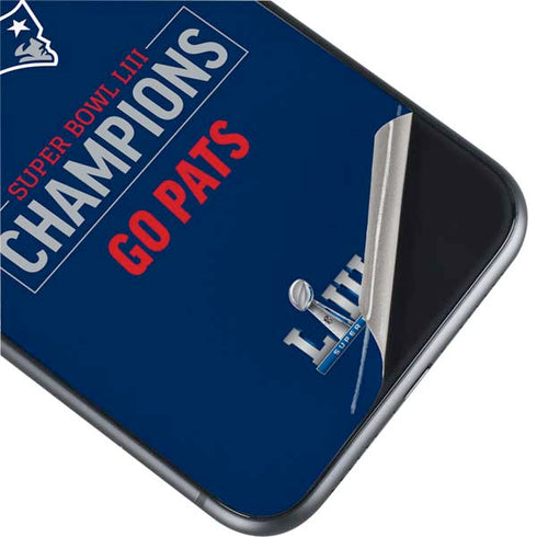 NFL Super Bowl LIII Champions Go Pats iPhone 11 Skin