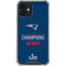 NFL Super Bowl LIII Champions Go Pats iPhone 12 Clear Case