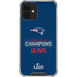 NFL Super Bowl LIII Champions Go Pats iPhone 12 Clear Case