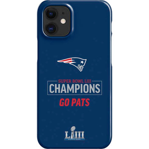 NFL Super Bowl LIII Champions Go Pats iPhone 12 Mini Lite Case