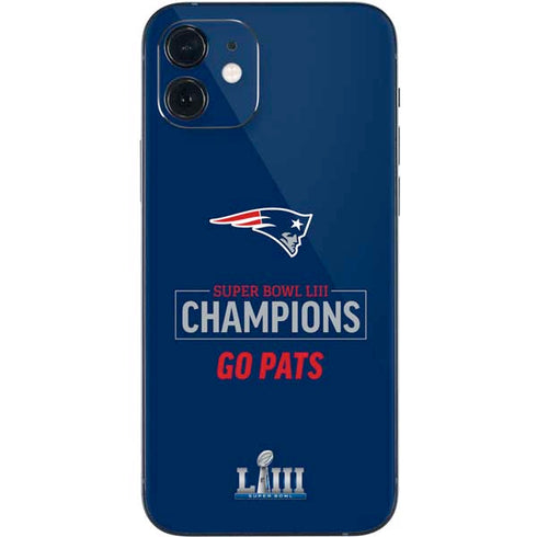 NFL Super Bowl LIII Champions Go Pats iPhone 12 Mini Skin