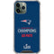 NFL Super Bowl LIII Champions Go Pats iPhone 12 Pro Clear Case
