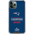 NFL Super Bowl LIII Champions Go Pats iPhone 12 Pro Clear Case