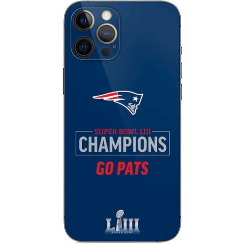 NFL Super Bowl LIII Champions Go Pats iPhone 12 Pro Max Skin