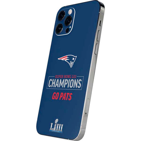 NFL Super Bowl LIII Champions Go Pats iPhone 12 Pro Max Skin
