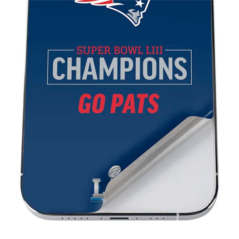 NFL Super Bowl LIII Champions Go Pats iPhone 12 Pro Skin