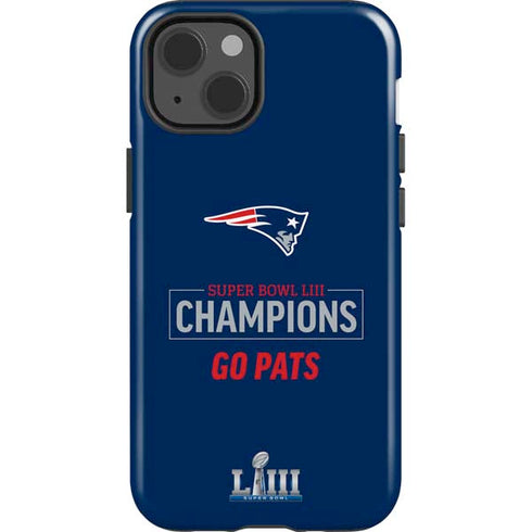 NFL Super Bowl LIII Champions Go Pats iPhone 13 Impact Case